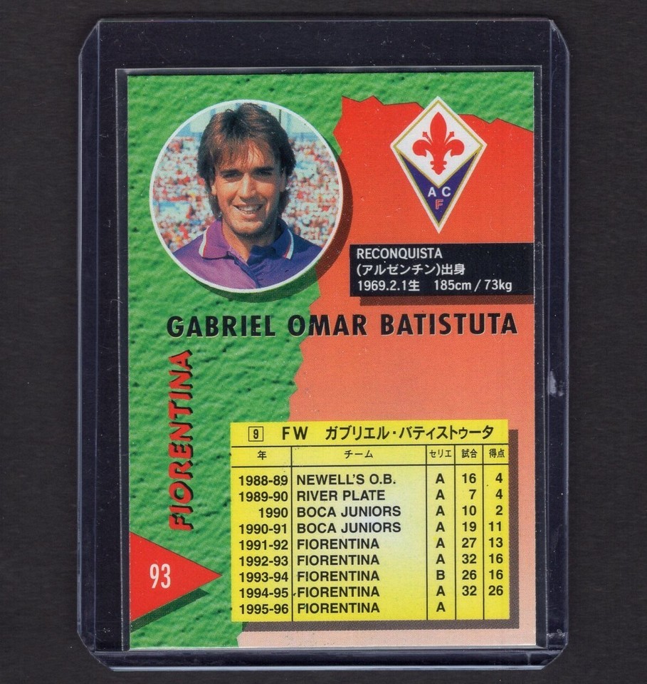Carte De Football Batistuta - DS Calcio 2000 Fiorentina, Non Classée