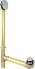 Kingston Brass DTT2181 Tip-Toe Bath Tub Drain and Overflow, Polished Chrome