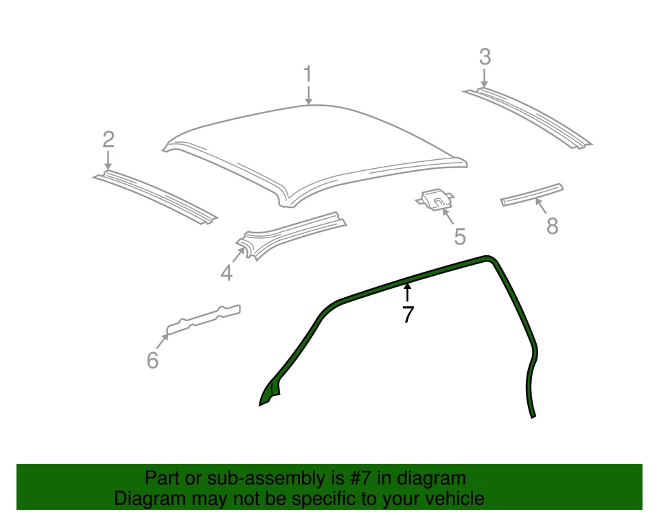 Подлинный Ford Weatherstrip 4W1Z-5451822-AA - Изображение 2 из 3