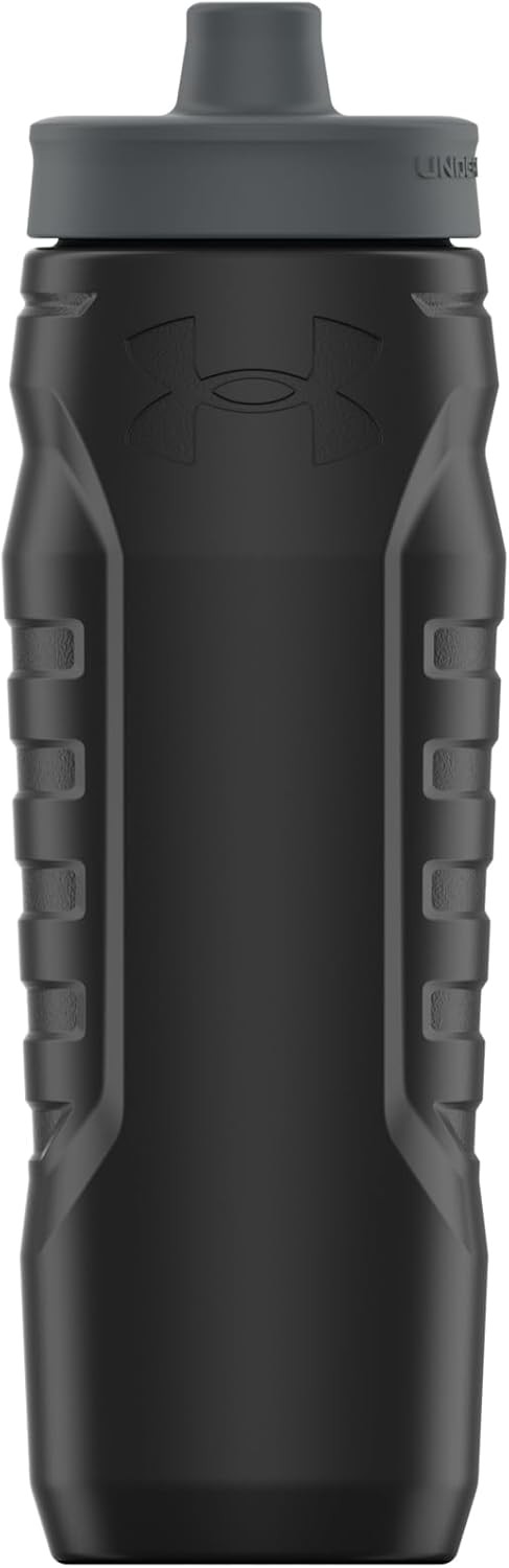 Under Armour Squeeze Water Bottle 32 oz Quick-Shot Lid Sideline Sport Gym