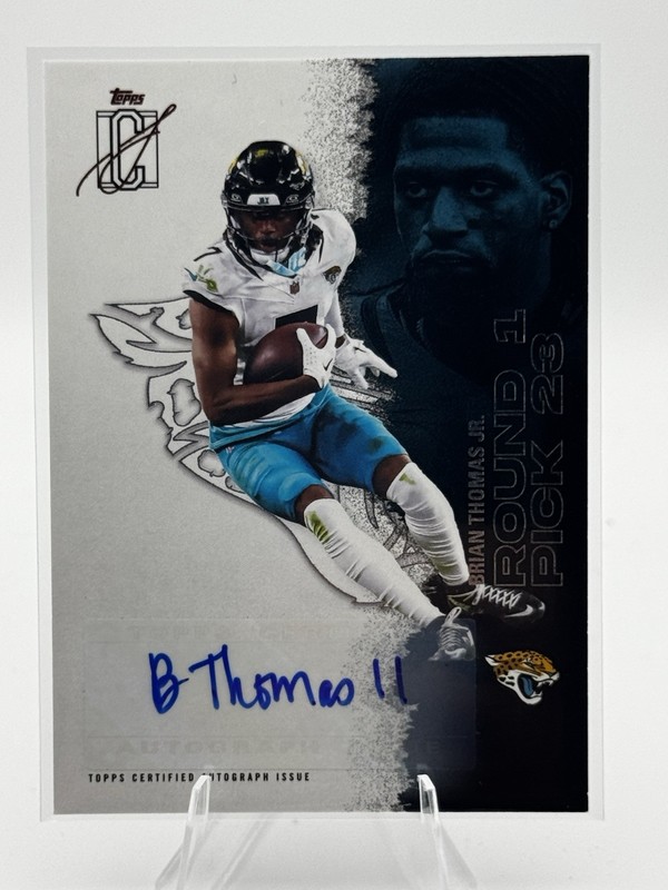 2025 Topps Signature Class #79 Brian Thomas Jr. Auto Veteran Class Autographs