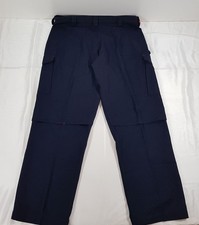 HARD YAKKA COMBAT FLAME RESISTANT WORK TROUSERS MENS W38 L33 NAVY CARGO PANTS