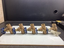 Lot Of Five Nibco 3/4 Inch Stop And Waste Gat...