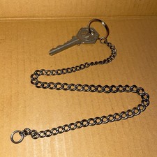 Vintage Original 20th Century AA Key On Chain - access roadside sentry boxes