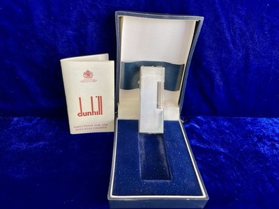 Dunhill Lighter Vintage Silver Rollagas New NOS Sealed Condition Full Set Box