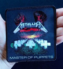 METALLICA MASTER OF PUPPETS CLASSIC LICENSED IRON ON BAND BATTLE JACKET PATCH