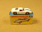 OLD VINTAGE LESNEY MATCHBOX # 41 FORD GT ORIGINAL BOX
