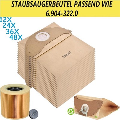 Staubsaugerbeutel für Kärcher Serie WD2 MV2 WD 2.200 WD 2.250 6.904-322.0 12-48x