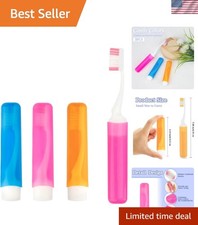 Travel Toothbrush, 3PCS Travel Toothbrush Set, Mini Toothbrush Soft Portable ...