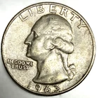 1963-D Washington 90% Silver Quarter XF Extra Fine Condition 25c US Coin -3861