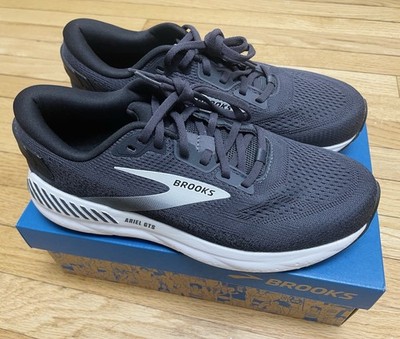 Brooks Ariel GTS 24 Women's Running Shoes Black White Size 10.5 Medium B New NIB