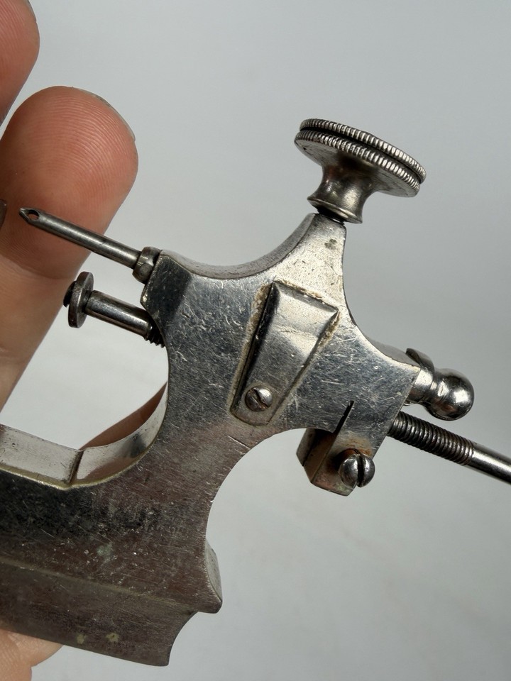 Antique Watchmaker Pivot Polisher Lathe Tool Polish Made? Pyramid Logo ...
