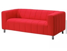 NEU Ikea KLIPPAN Bezug für 2er Sofa, Langban hellrot, 205.844.97