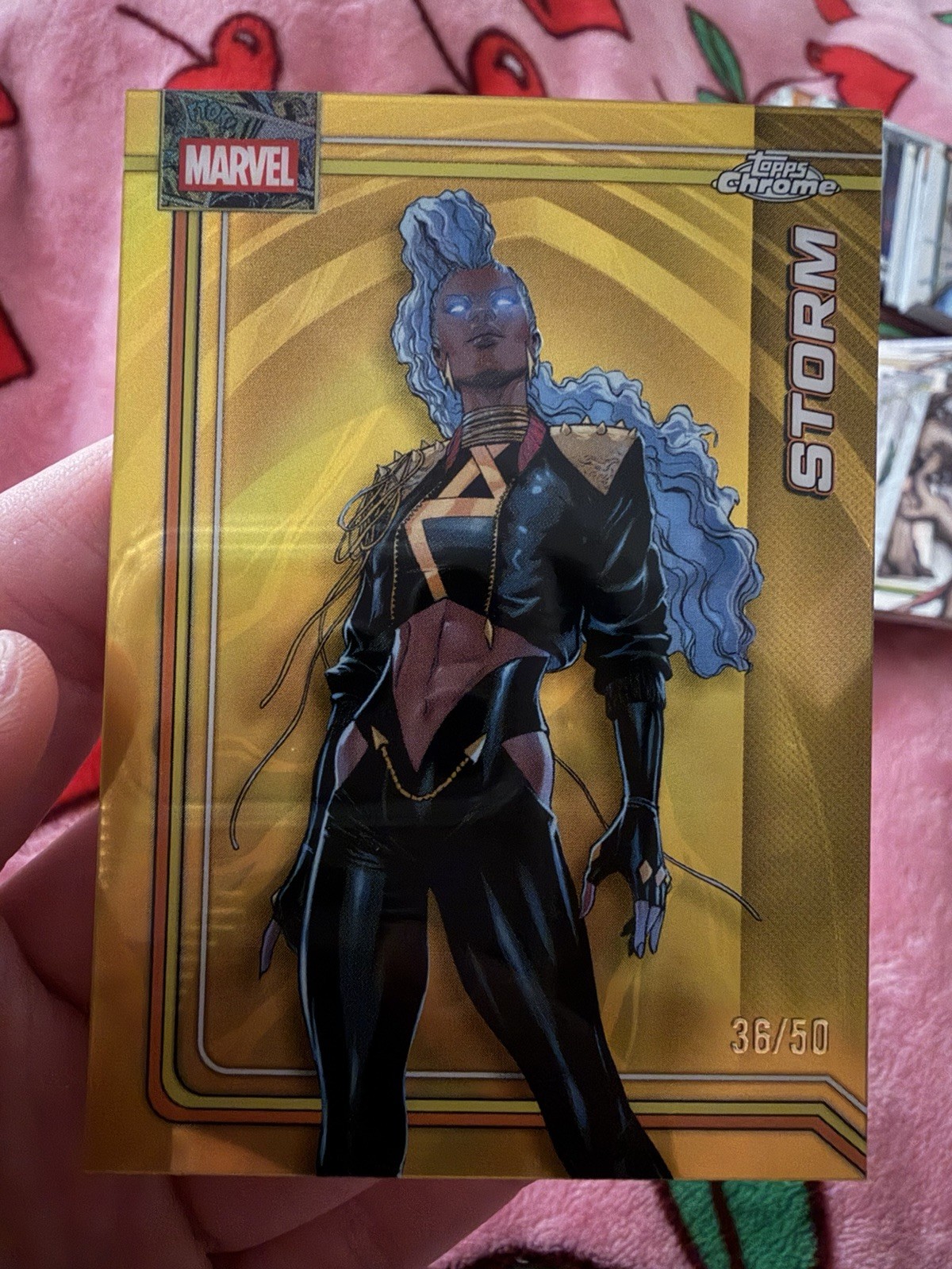 2026 Topps Chrome Marvel X-Men Storm #169 Gold Refractor Serial 36/50