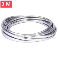 3M/6M Car Door Edge Guard Chrome Trim Strip U-Shape Scratch Protector Uk