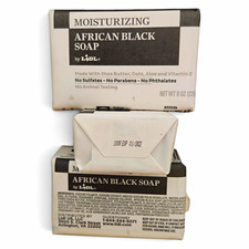 Lidl African Black Soap Bar 8 oz Moisturizing Sulfate-Free Shea Aloe Vit E
