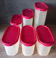 TUPPERWARE ♔ EIDGENOSSE ♔ 6 Eidgenossen ♔ rot ♔ 4 x 1,1 ♔ 1 x 1,7 + 1 x 2,3 L