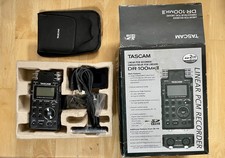 Tascam DR-100 MKII Portable Linear PCM Recorder DR100MKII Black Tested VG