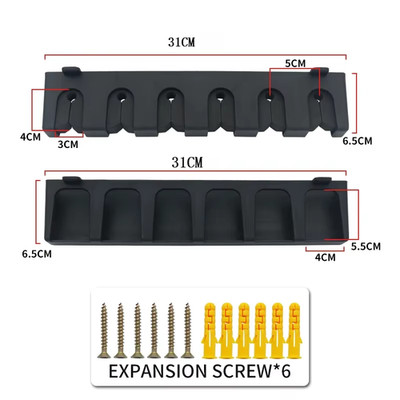 1Pcs Fishing Rod Storage Rack 6 Holes Wall-Mounted Fishing Pole Holder Bracket V