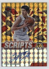 2020-21 Panini Mosaic Scripts Gold Prizm Yuta Watanabe #SC-YUT Auto 00ws