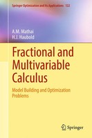 A. M. Mathai (U. A.) | Fractional And Multivariable Calculus | Buch | Englisch
