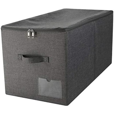 Robuste 60L Decken Aufbewahrungsbox mit Faltbarem Design in Schwarz Grau