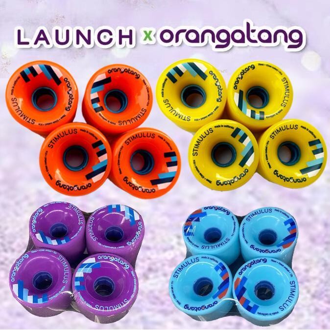 High performance orangatang longboard wheels - 70mm, wear-resistant