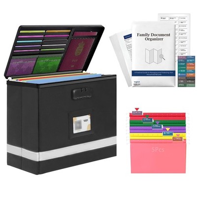 Deluxe Small Next of Kin Organizer with 55-Page Family Document Guide, Firepr...