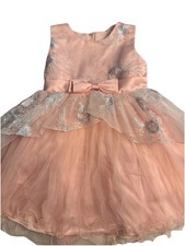 Baby Girl Dress Elegant,casual Soft Puffy Pink Tutu Dress For Holidays  Party