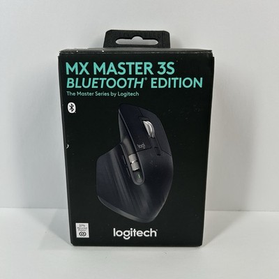 Logitech MX Master 3S Bluetooth Wireless Mouse Black Open Box No USB Dongle