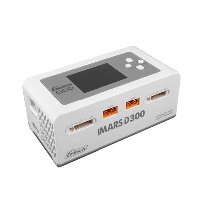 GensAce iMars D300 G-Tech Dual Lader weiß, 2x 16A, 12V oder 230V, LiPo/LiFe