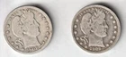 (set) 1908 & 1909 Barber Quarters, high resolution scan (in coin flips)