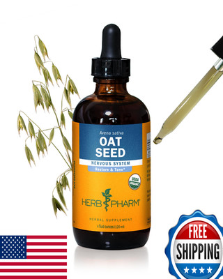 Herb Pharm Certified Organic Oat Seed Liquid Extract - Nervous System Support 4o