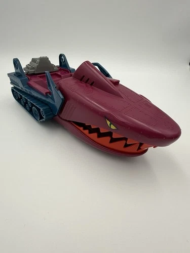 Vintage He-Man MOTU Masters Of The Universe Land Shark Purple Mattel Mexico Base