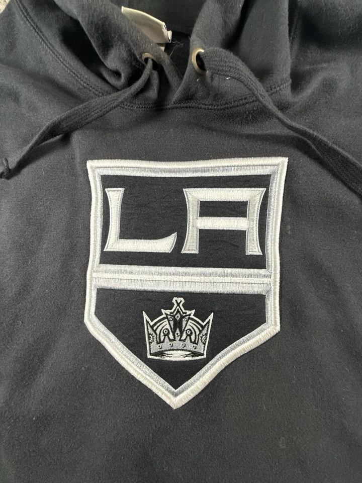 Sudadera con capucha vintage de Los Angeles Kings para hombre 2XL negra hockey ropa de calle sudadera Foto 2 de 4