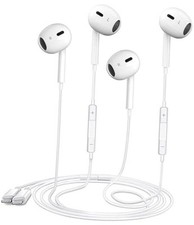 2 Packs Wired Earbuds Headphones for iPhone with Built-in Mic  Volume Control