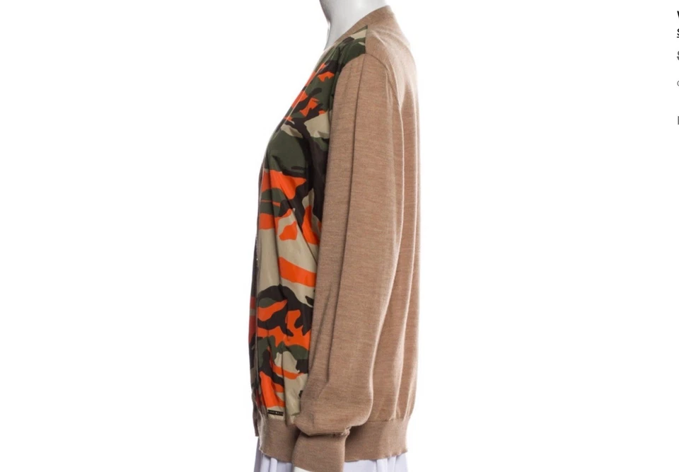 DSQUARED2 CAMOUFLAGE PRINT WOOL SWEATER/ ITALY/NEW - Image 2 of 4