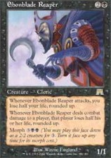 [1x] Ebonblade Reaper - Foil Played, English Onslaught MTG Magic
