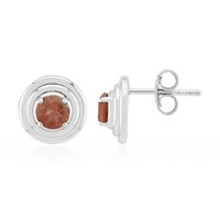 Cavill Damen Ohrringe Oregon Sonnenstein 0,85Ct 925 Silber Rhodiniert Rosa