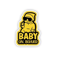 Baby on Board Car Window Vinyl Decal Sticker Cute Safety Warning Waterproof