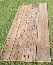 4 Pcs 88" LONG Headboard Barn Door Project Weatherwood Pecky REAL Sinker Cypress