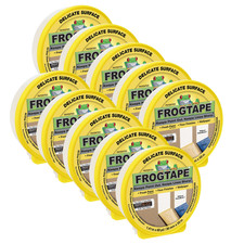 FrogTape Delicate Surface Painters Tape Low Adhesion : 1.41 in. x 60 yds. Yello