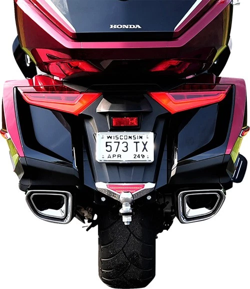 Show Chrome Marvel Lower Run and Brake Light - Chrome Motorcycle Street Bike - Image 2 of 4