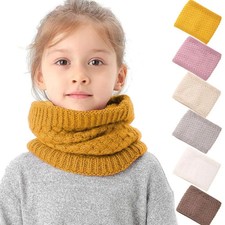 Fleece Lined Kids Neck Warmer Cold Weather Warm Neck Gaiter Face Scarf Winter Wi