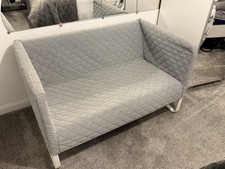 KNOPPARP 2 Seater Sofa Knisa Light Grey 119 x 76 x 69 cm Durable and Easy Care