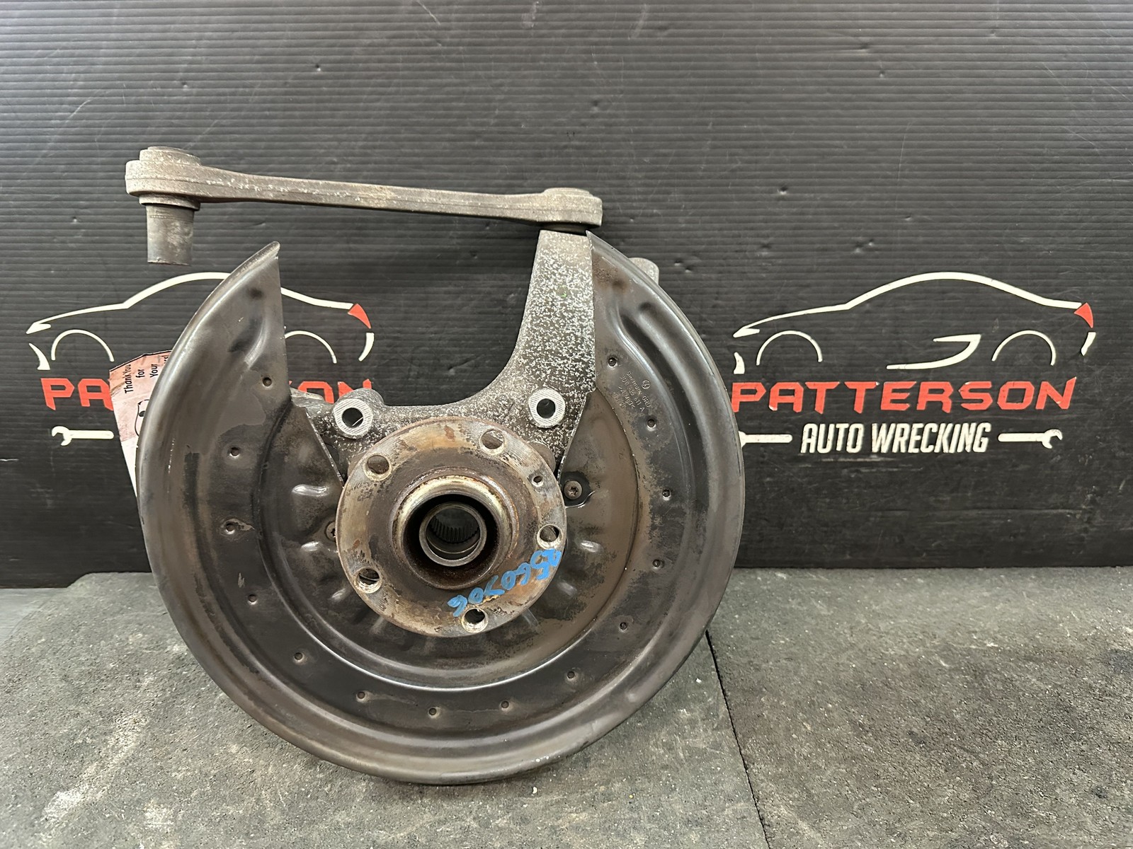03-12 BENTLEY CONTINENTAL GTC REAR DRIVER LEFT LH STUB AXLE KNUCKLE