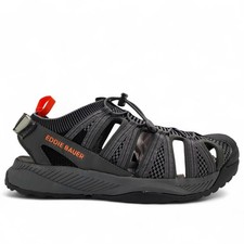 Eddie Bauer Yesler Sandals Mens 11.5 Grey Bungee Lace Adjustable Back NEW in Box