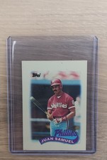 1989 Topps League Leaders Minis - Juan Samuel #29