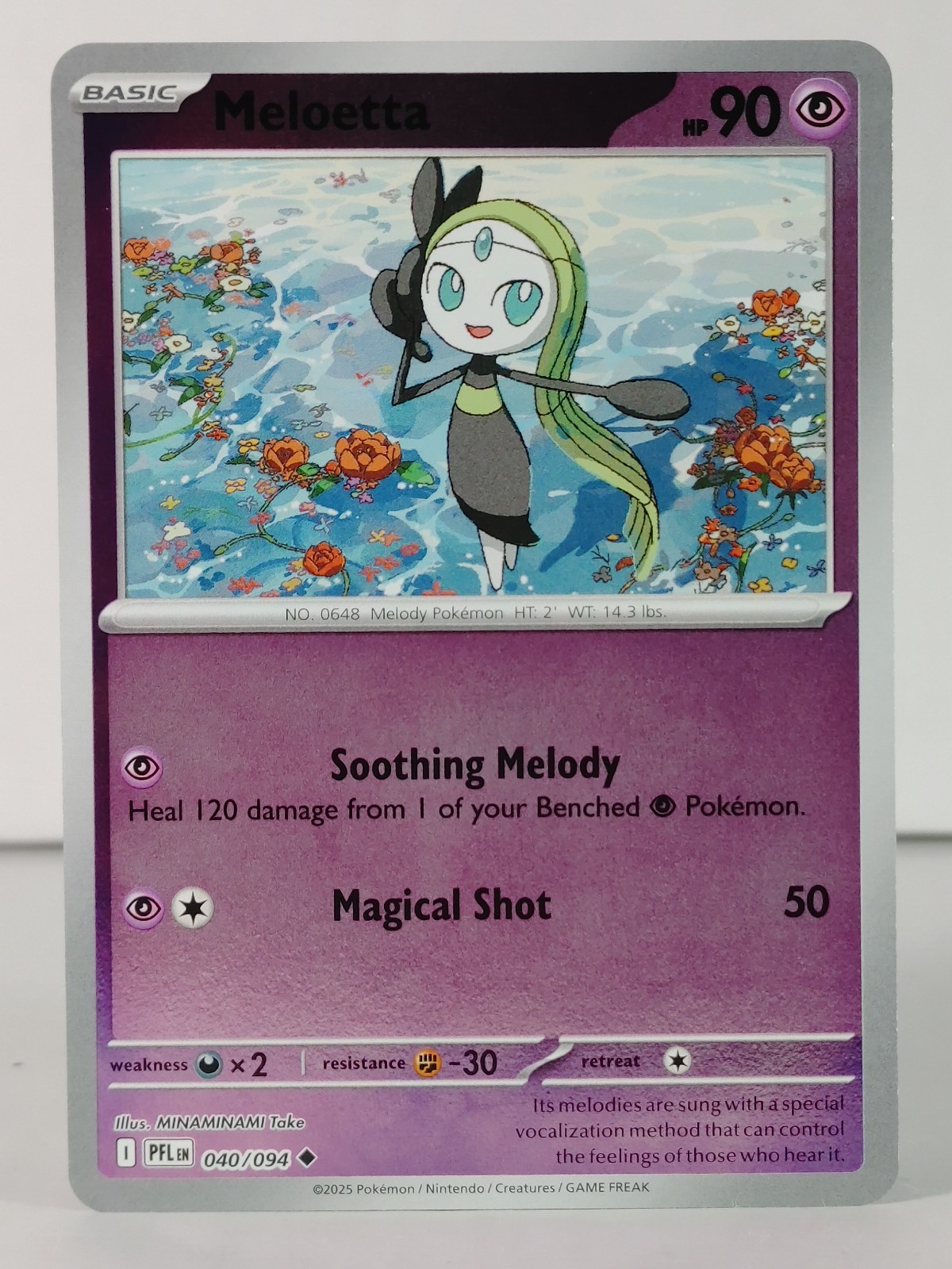 Meloetta - POKEMON - Phantasmal Flames - 040/094 - Reverse Holo - NM -T