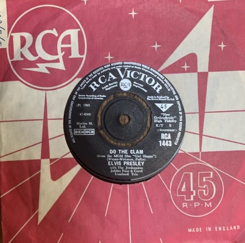 ELVIS PRESLEY 'Do The Clam/You'll Be Gone' 1965 UK 45 RCA1443 ELVIS NM!